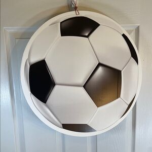 Black and White Soccer Ball Yard sign